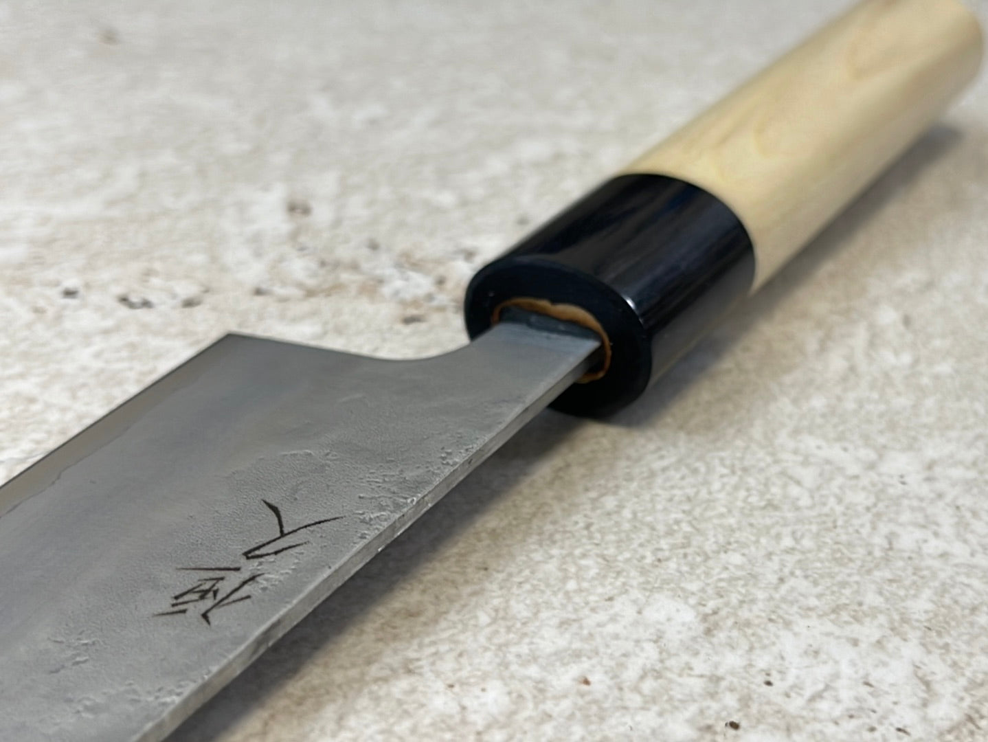 Tsunehisa G3 Nashiji HBC Gyuto 180mm - Made in Japan 🇯🇵 Magnolia Oval Wa Handle