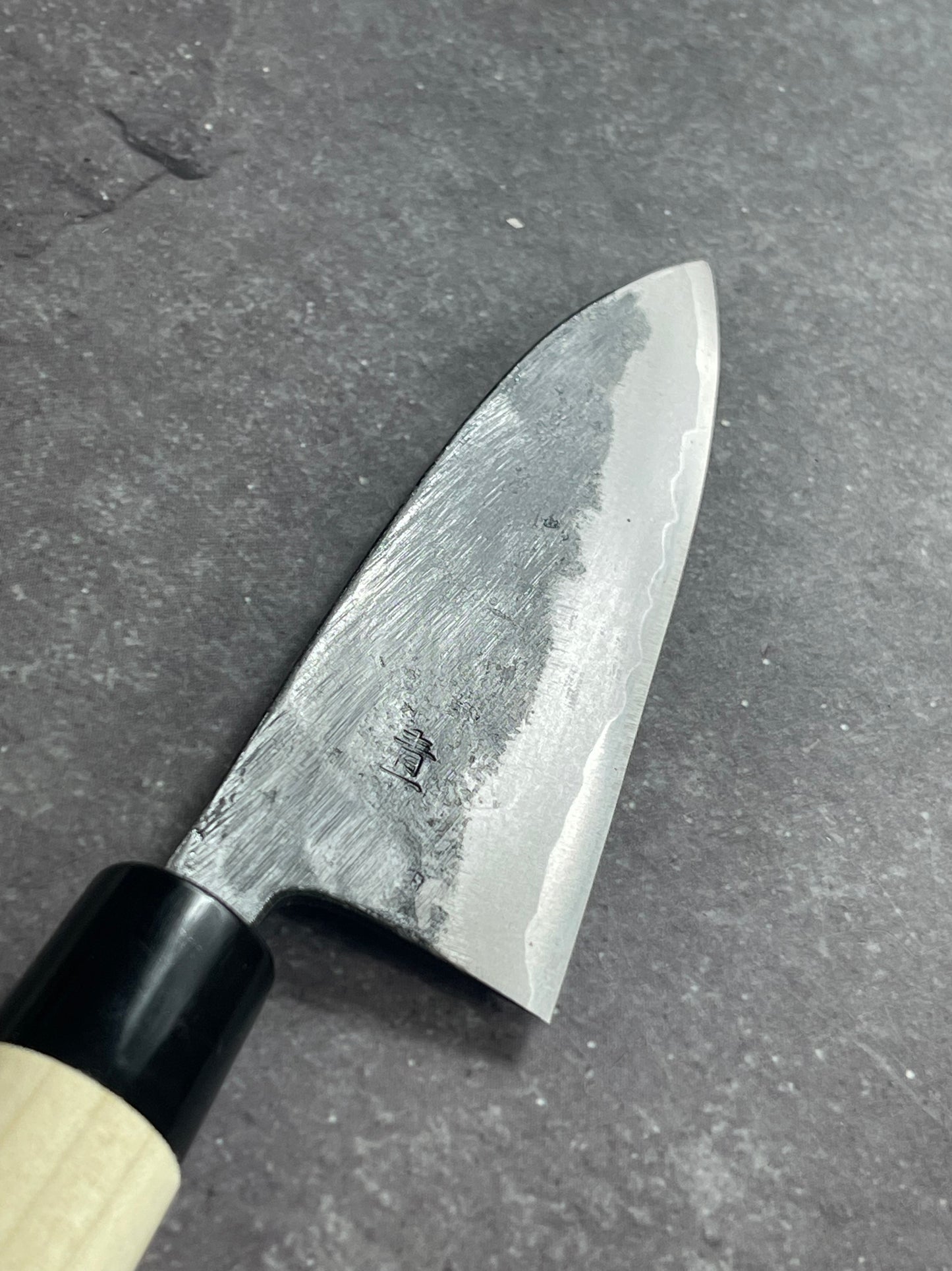 Murata Aogami Kurochi Finish Ko-Bocho Deba Knife 120mm - Made in Japan 🇯🇵