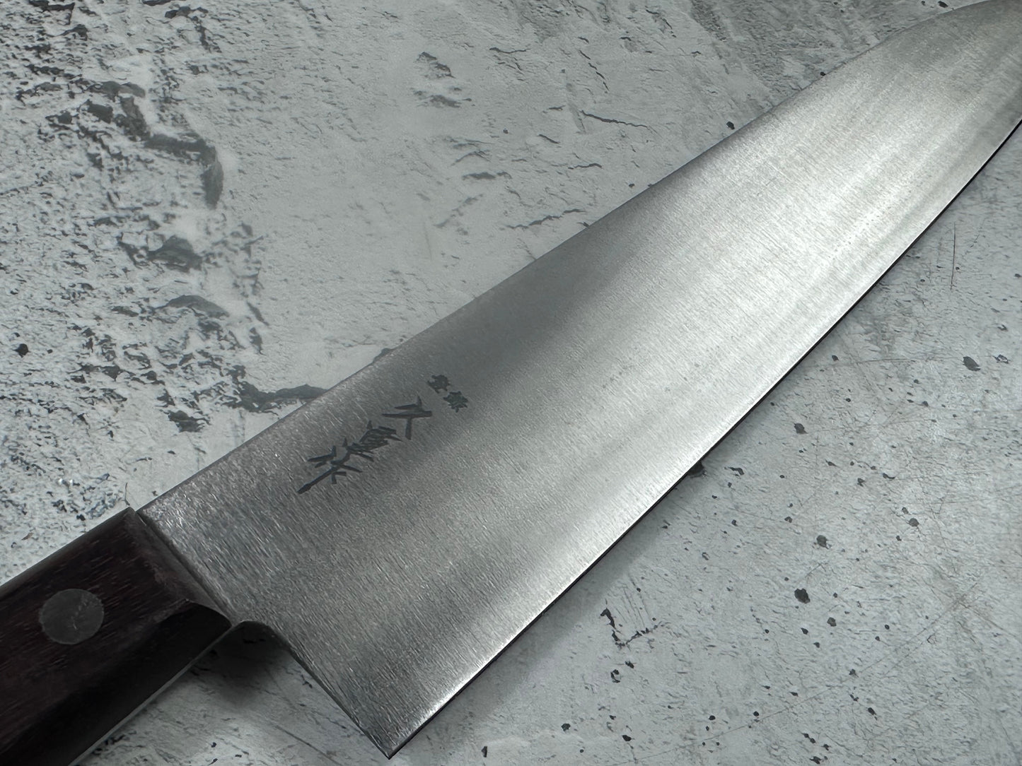 Vintage Hisashige Saku Gyuto Knife 270mm Carbon Steel Wood Handle 2235