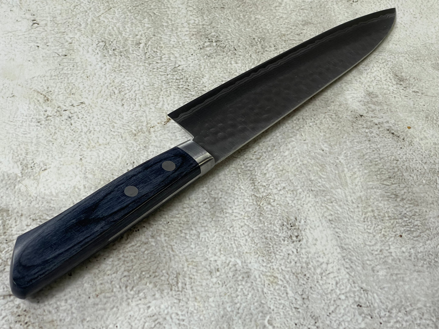 Masutani Kokuryu Gyuto 180mm Blue Pakkawood Handle