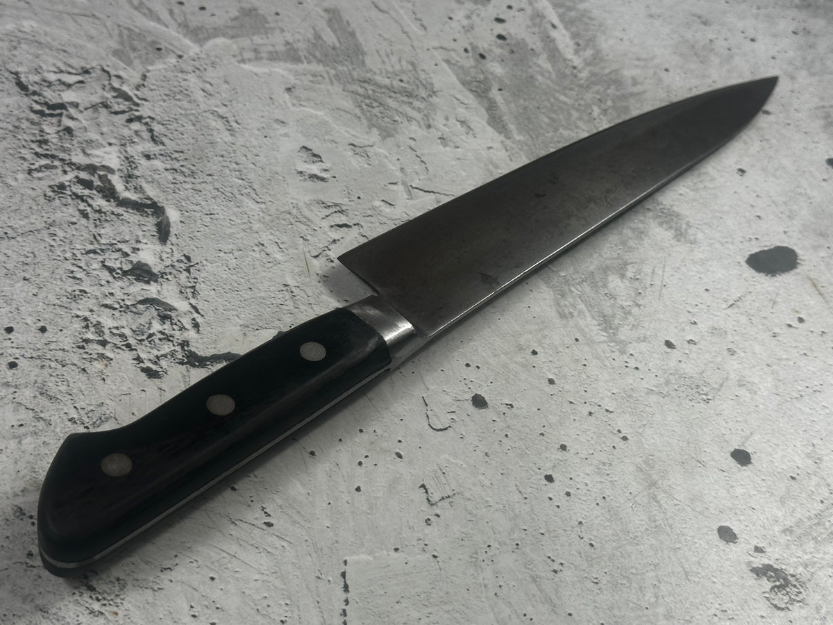 Vintage Sumidagawa Gyuto Knife 200mm Carbon Steel Wood Handle 2276