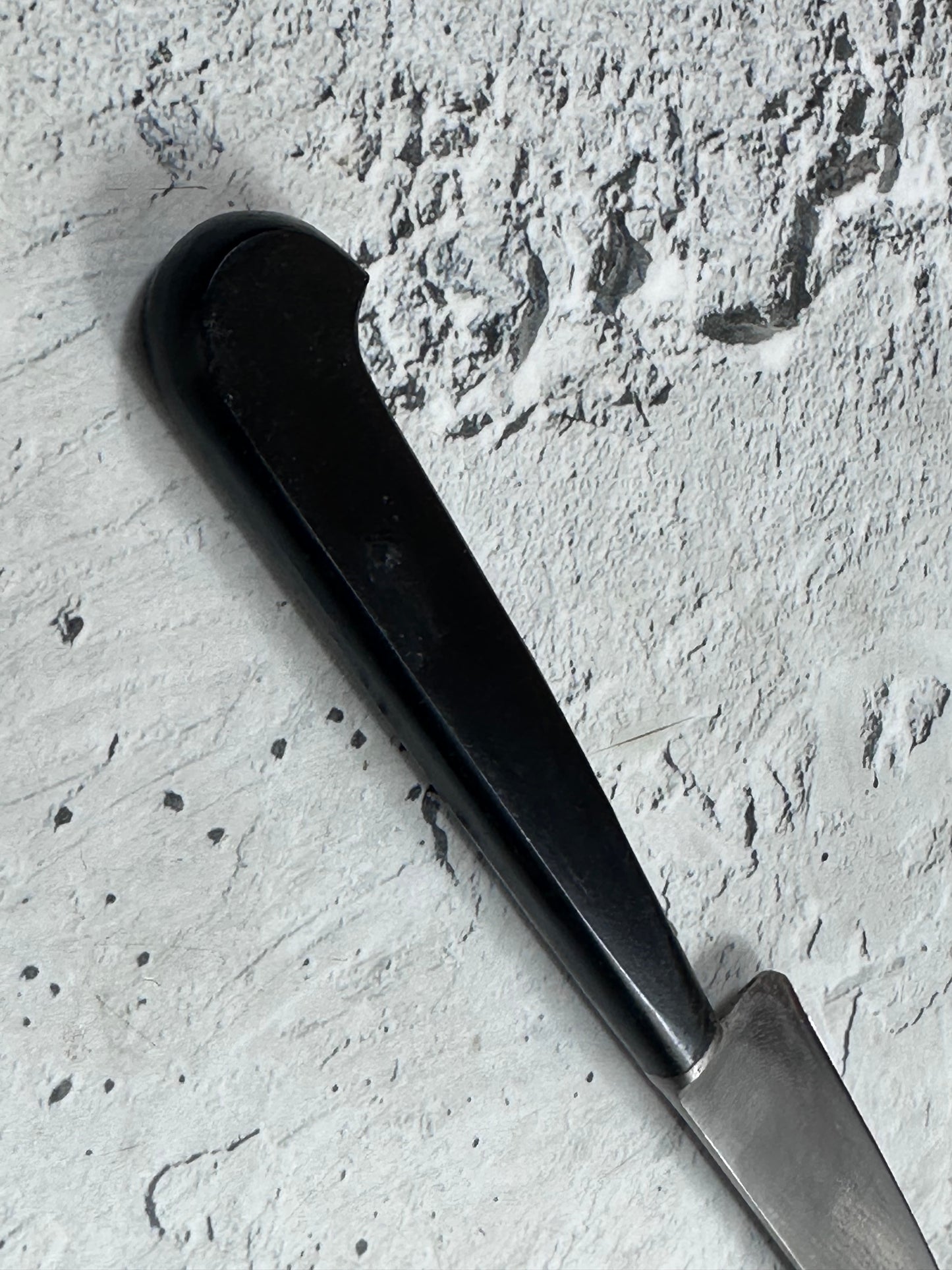 Vintage French Nogent Style Paring Knife 110mm Inox Steel POM Handle 2202