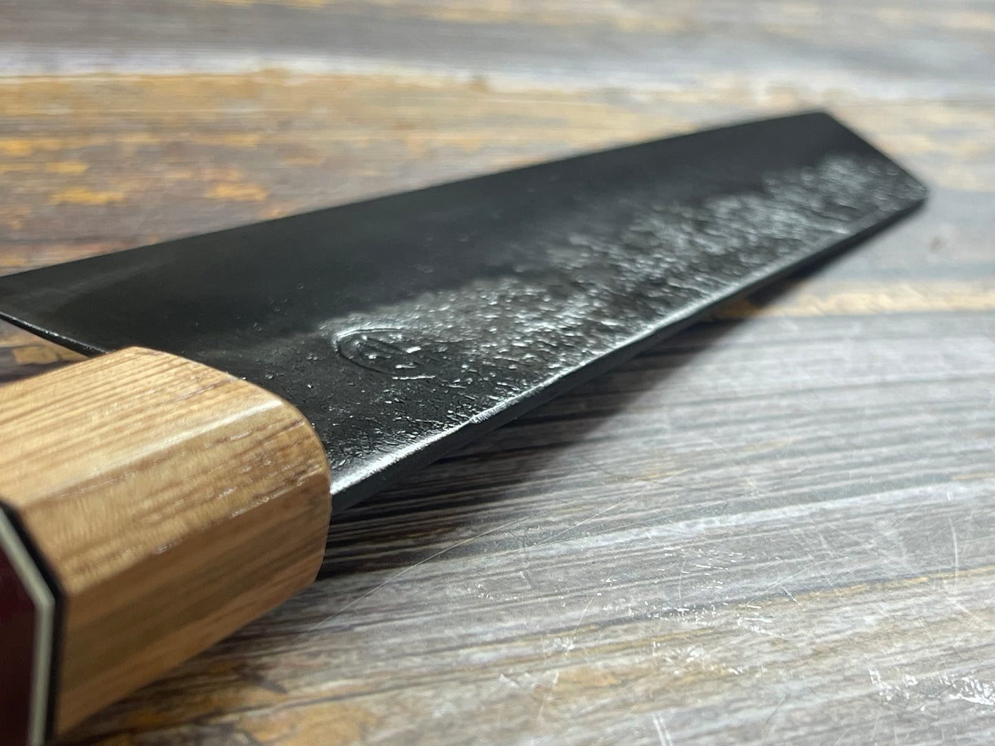 HG Blade Bunka Knife 170mm Kurouchi Finish 1084 High Carbon Steel
