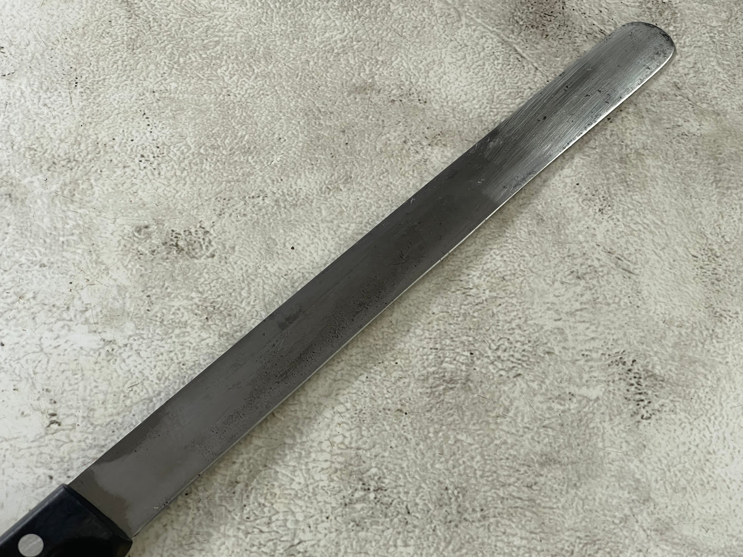 Vintage Gustav Emil Ern Flexible Brisket Knife 310mm High Carbon Steel Made in Germany 🇩🇪 1888