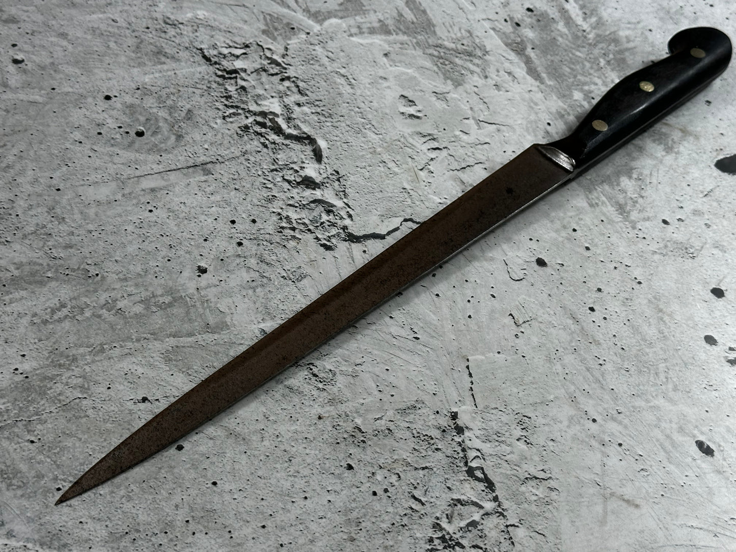 Vintage Gustav Emil Ern Fillet Flexible Knife 260mm Made in German Cabon steel 2005