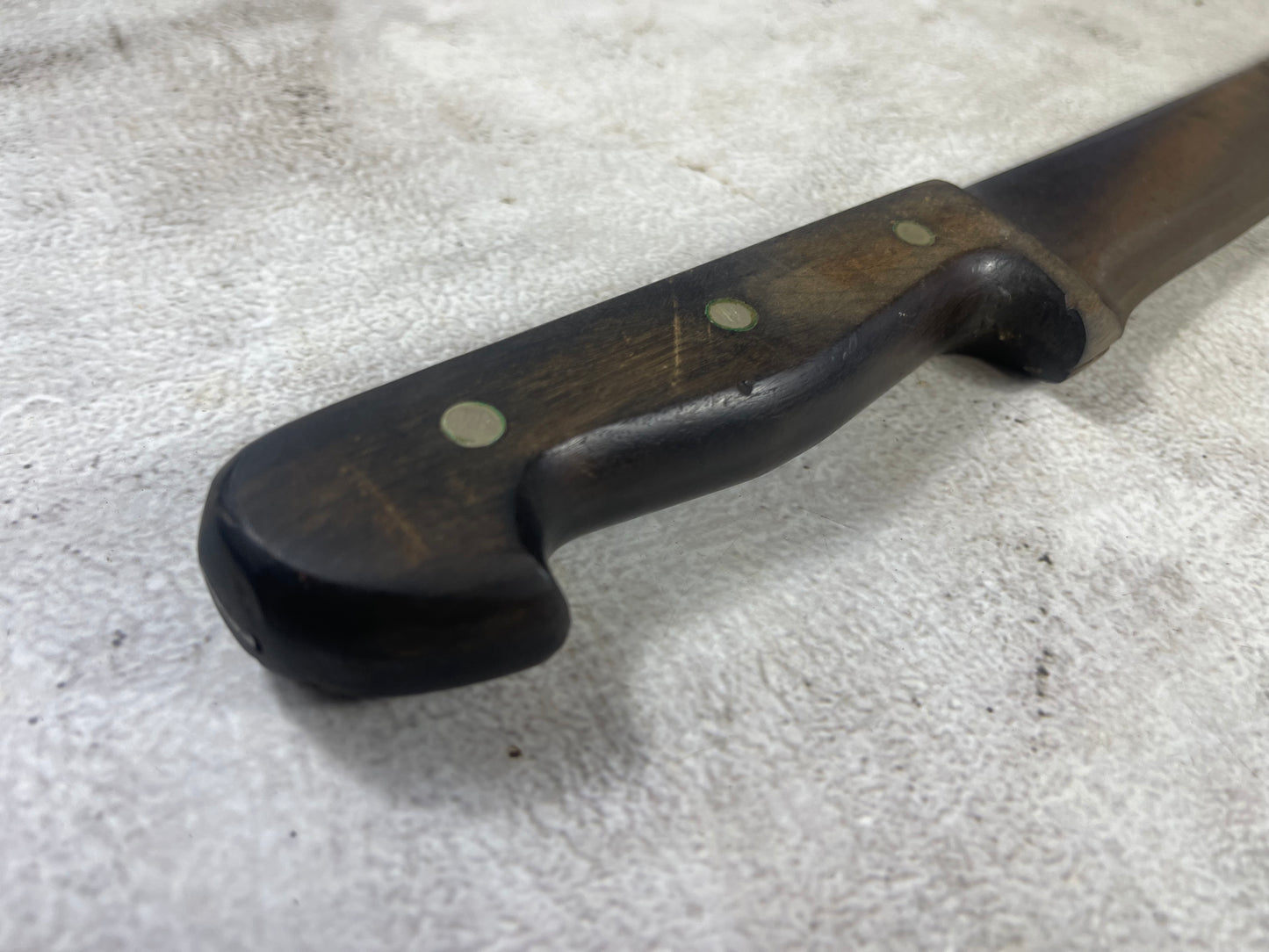 Vintage Gustav Emil Ern Butcher Machete Knife 360mm Made in Germany 🇩🇪 Cabon steel 1982
