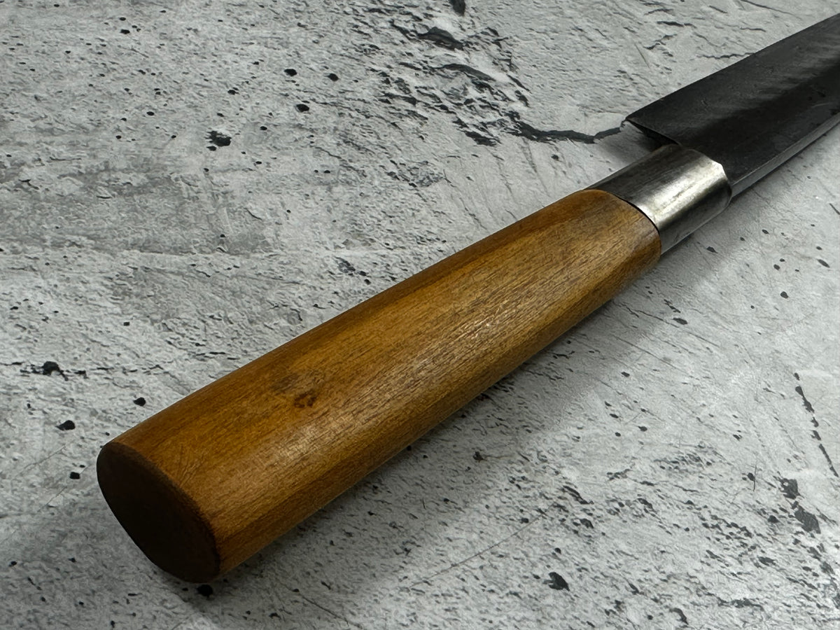 Vintage Seki Magoroku Knife 200mm Carbon Steel Magnolia Wood Handle 2244
