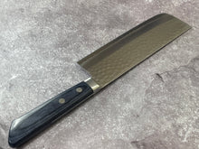 Load image into Gallery viewer, Masutani Kokuryu Nakiri 160mm Blue Pakkawood Handle