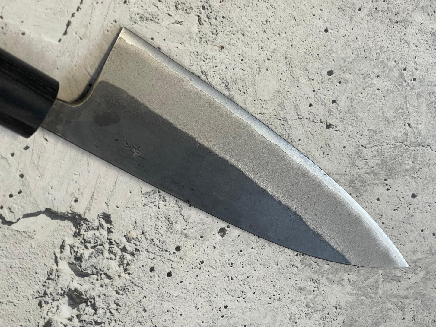 Muneishi Aogami SS Clad Gyuto 150 mm  Kurochi Finish Made in Japan