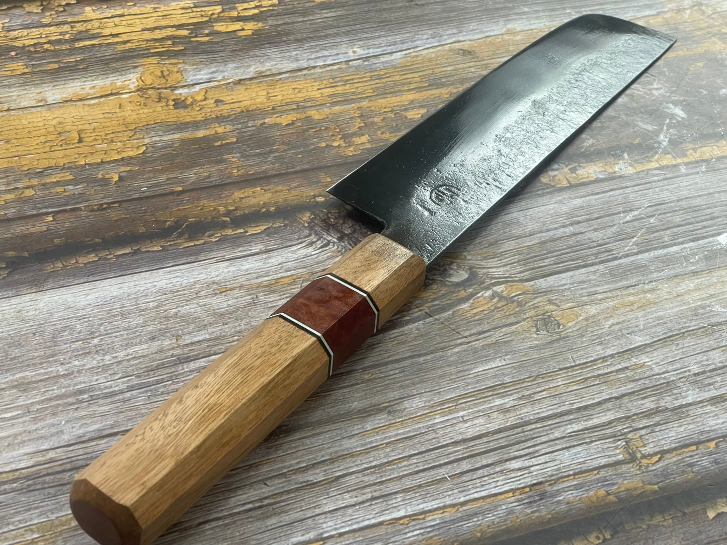 HG Blade Nakiri Knife 180mm Kurouchi Finish 1084 High Carbon Steel (2025)