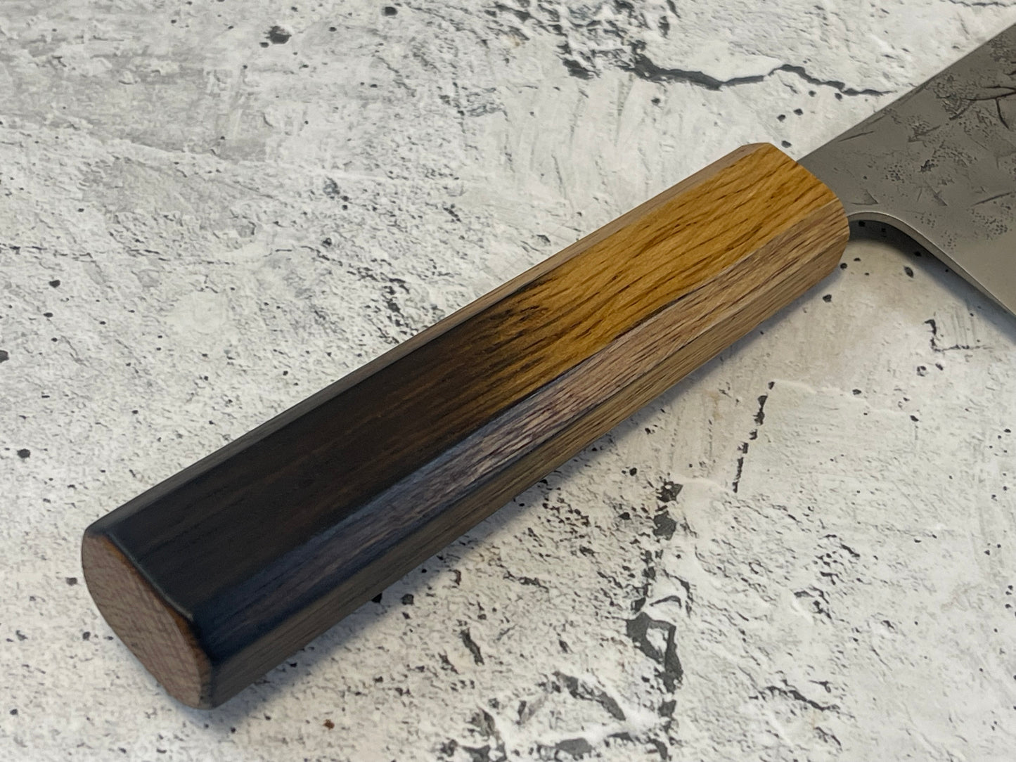 Tsunehisa SLD Washiji KOY Nakiri Knife 170mm - Made in Japan 🇯🇵 Oak Yaki Handle