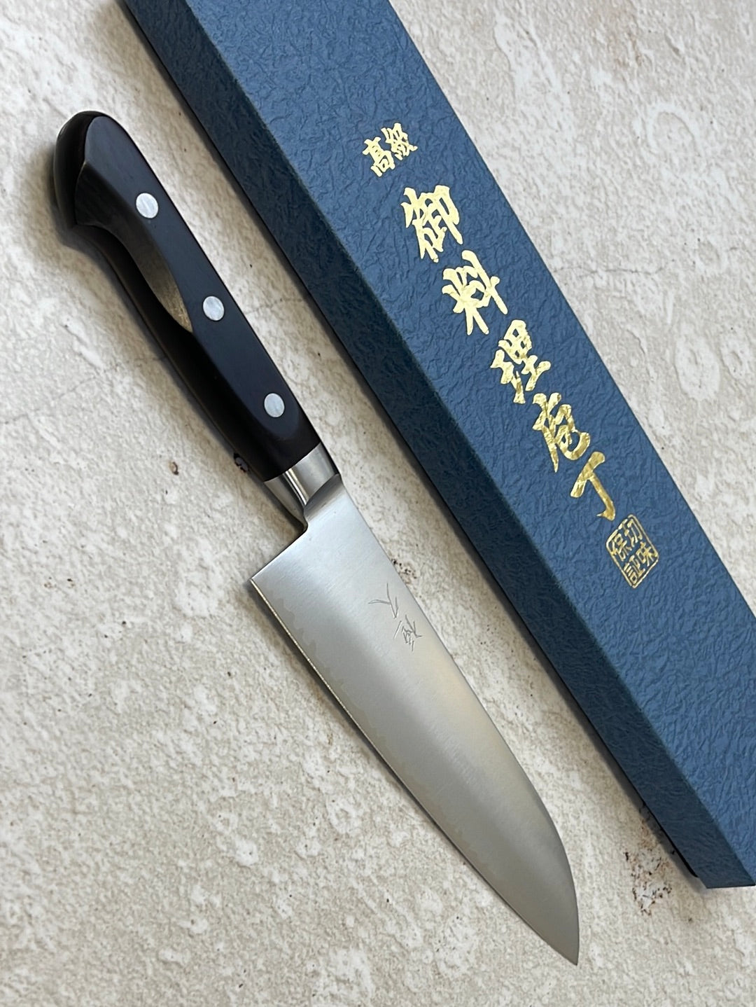 Tsunehisa VG1 Santoku Knife 165mm  Black Pakkawood Handle - Made in Japan 🇯🇵
