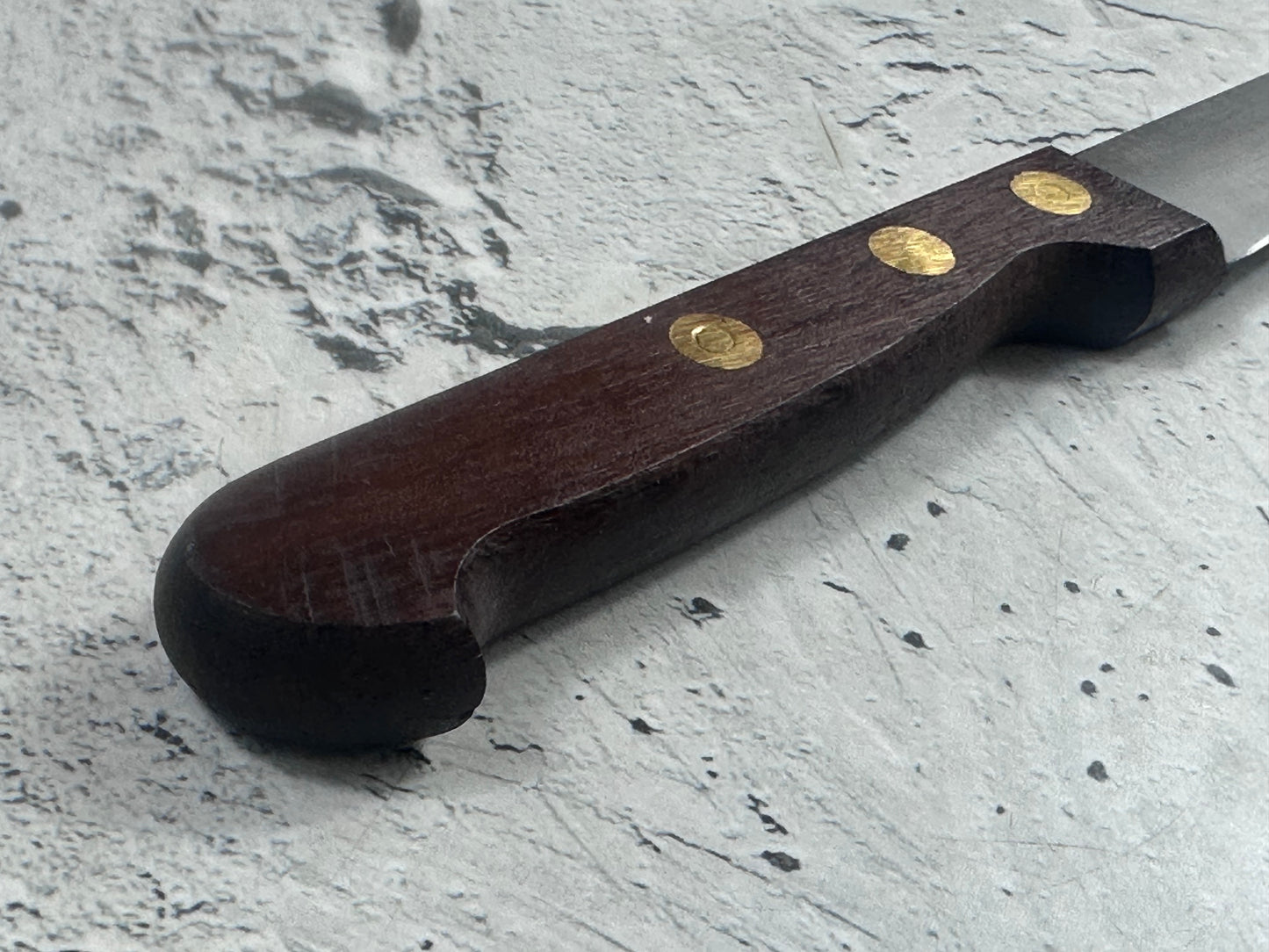 Vintage French Paring Knife 110mm Inox Steel Wood Handle 2214