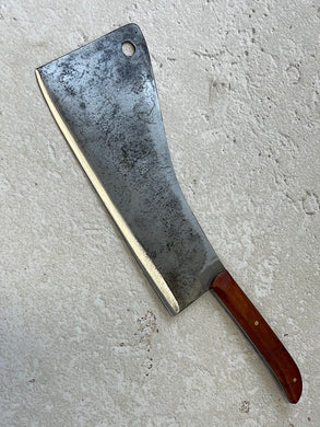 Premium Vintage Butcher Cleaver Knife 250mm Carbon Steel Blade Made in USA 🇺🇸