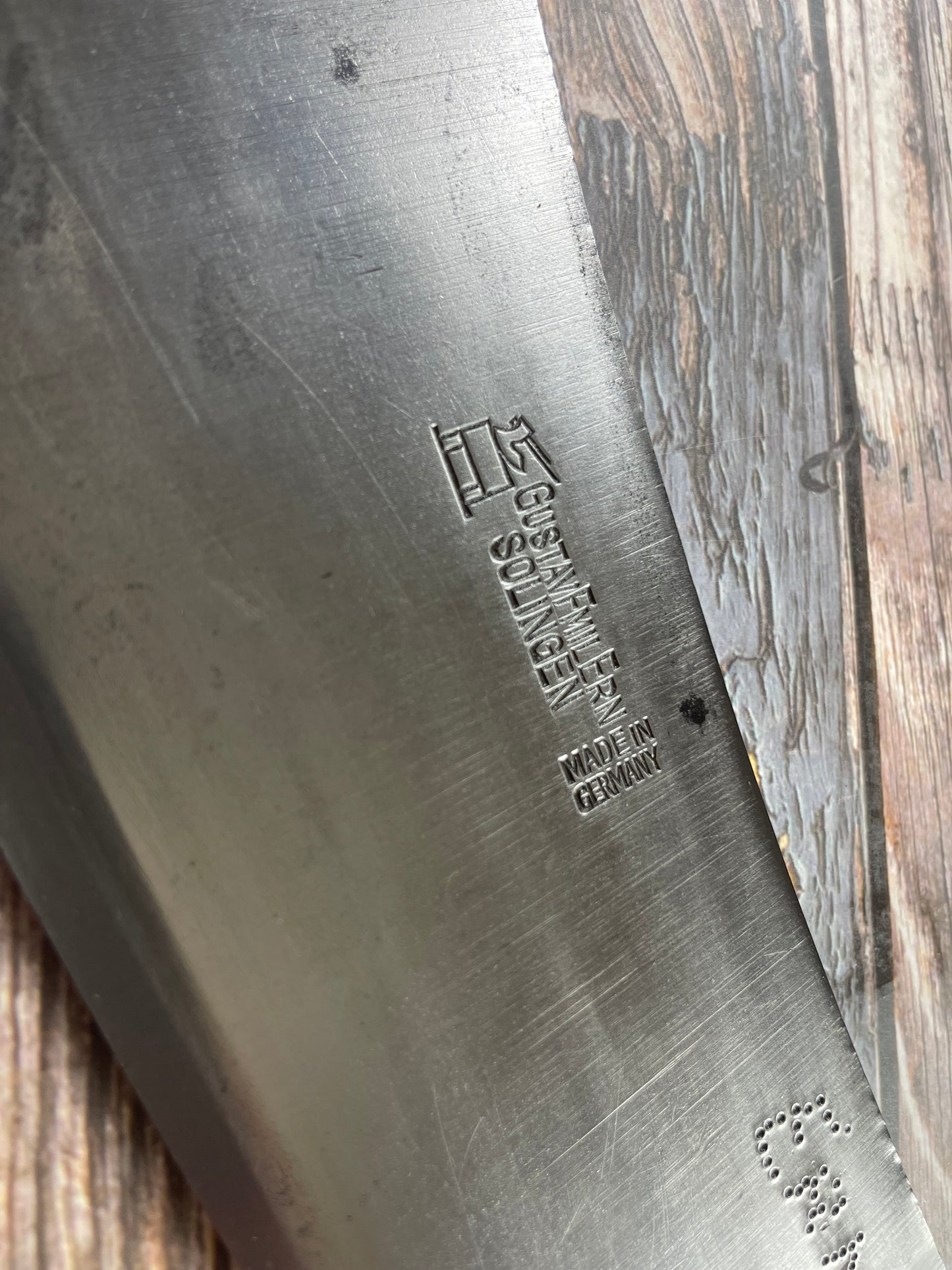 Premium Vintage Gustav Emil Ern Butcher Cleaver Knife 250mm Carbon Steel 🇩🇪