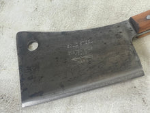 Load image into Gallery viewer, Vintage Butchers Foster Bros Cleaver Knife 160mm Made in USA 🇺🇸 Carbon Steel 1894