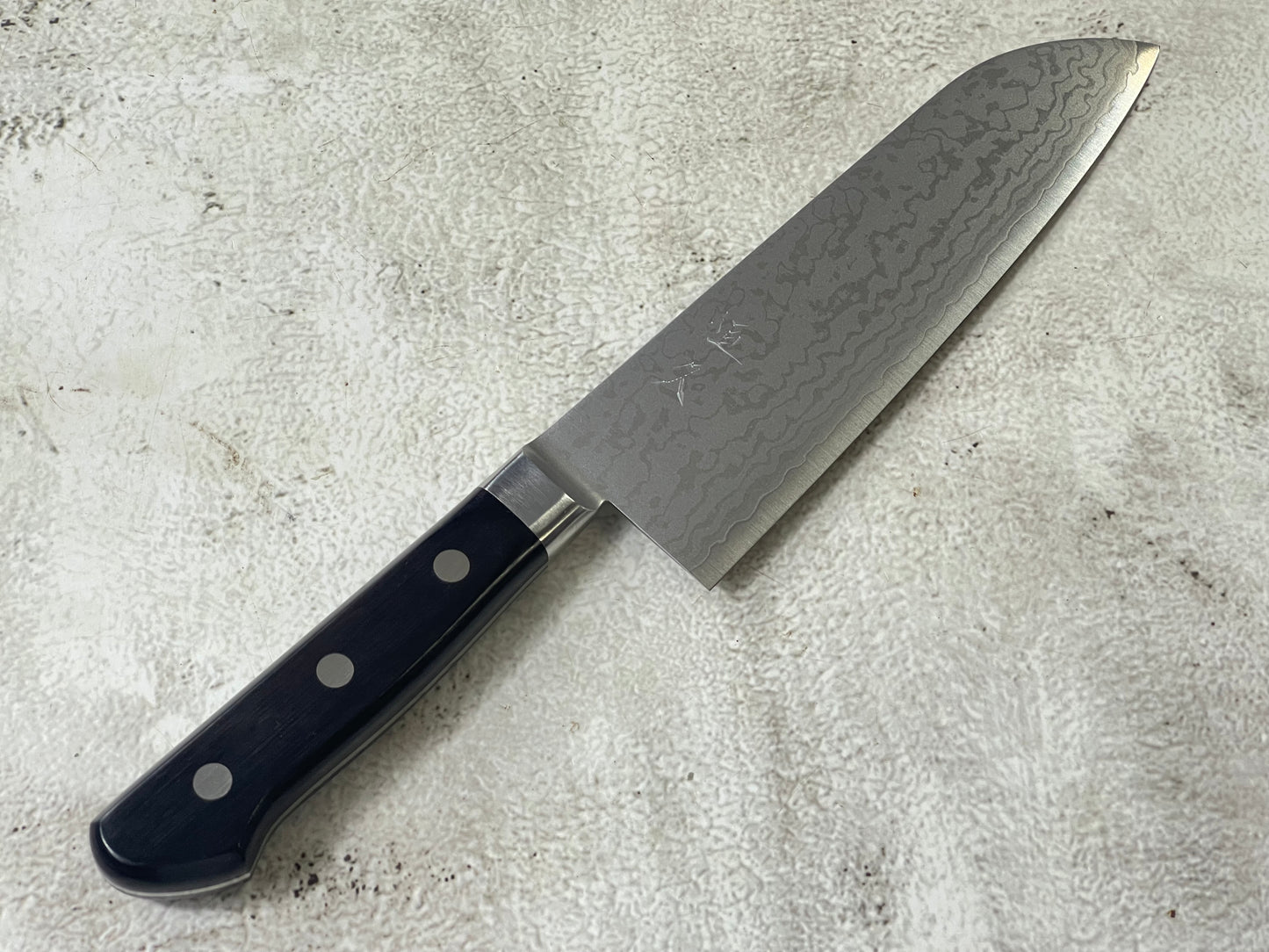 Tsunehisa VG-10 Damascus Santoku 170mm Oak Handle Made in Japan 🇯🇵
