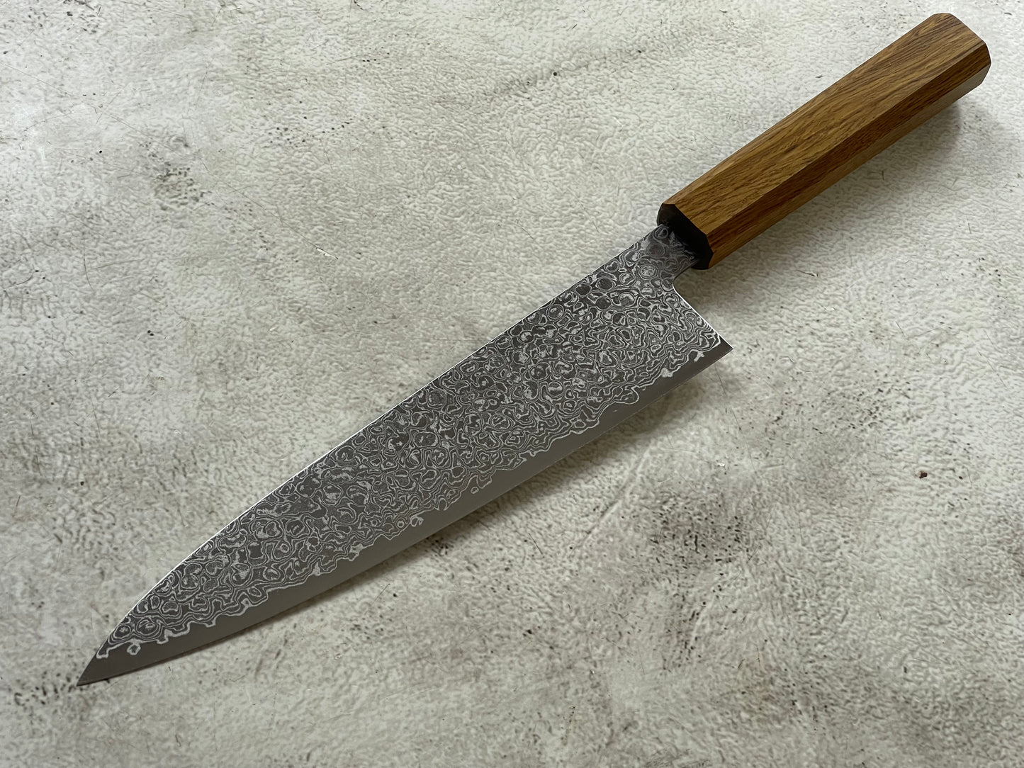 Tsunehisa ZA18 Damascus Gyuto 210mm Oak Handle Made in Japan 🇯🇵