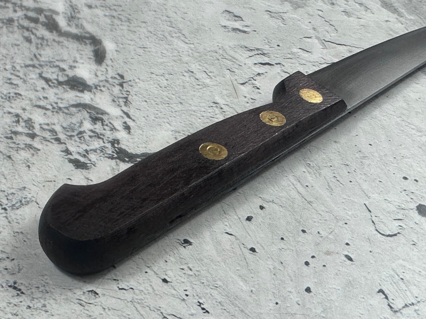 Vintage French Paring Knife 110mm Inox Steel Wood Handle 2214