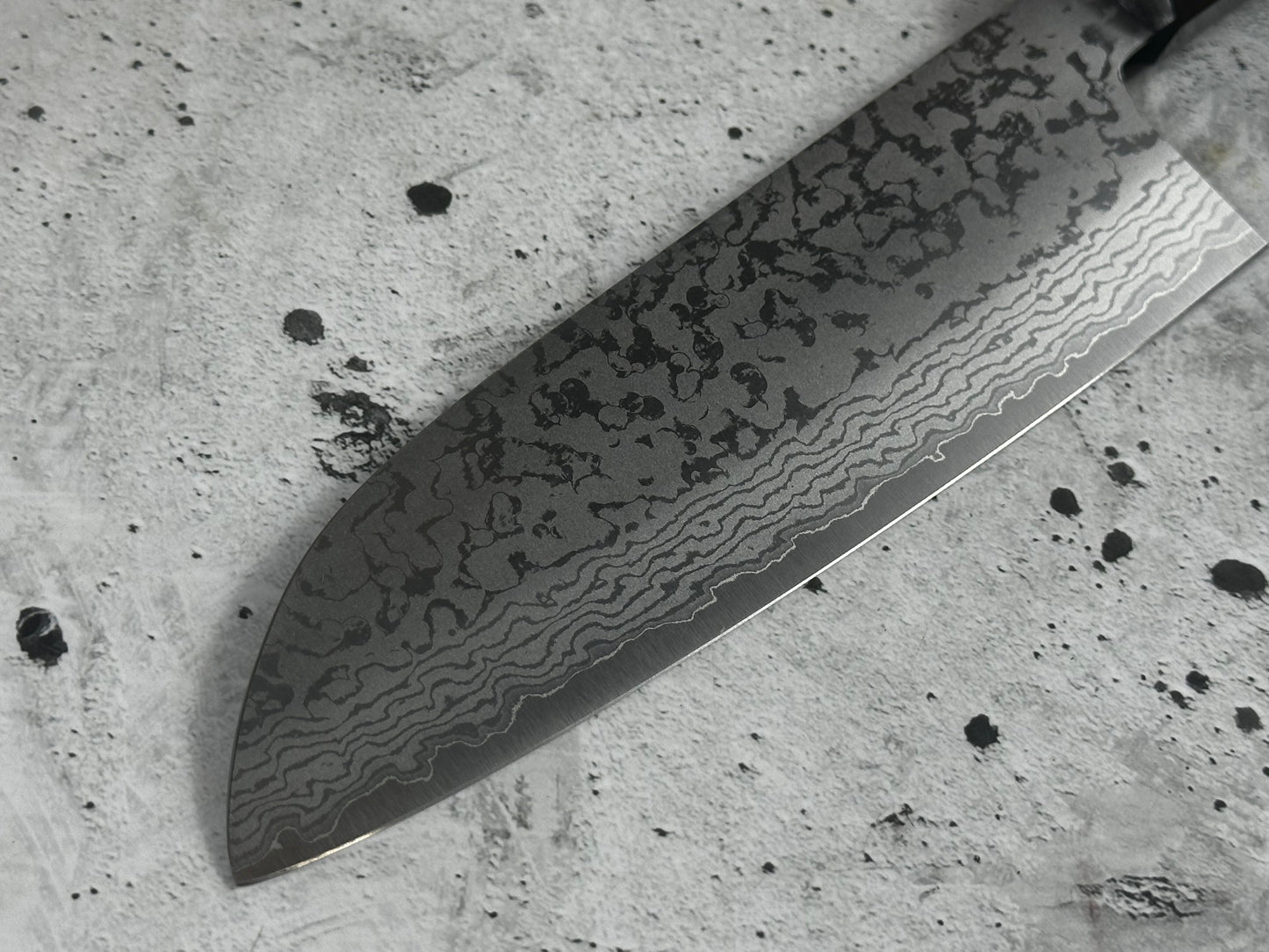 Makoto Kurosaki  VG7 Damascus  Santoku Knife 165mm