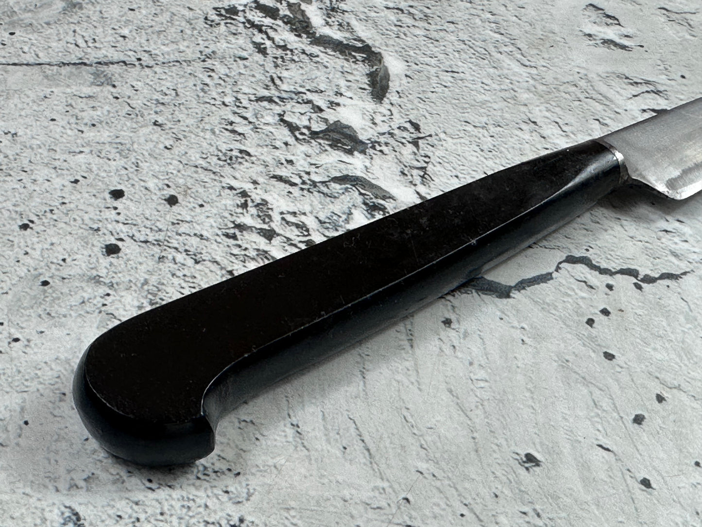 Vintage French Nogent Style Paring Knife 80mm Inox Steel POM Handle 2204