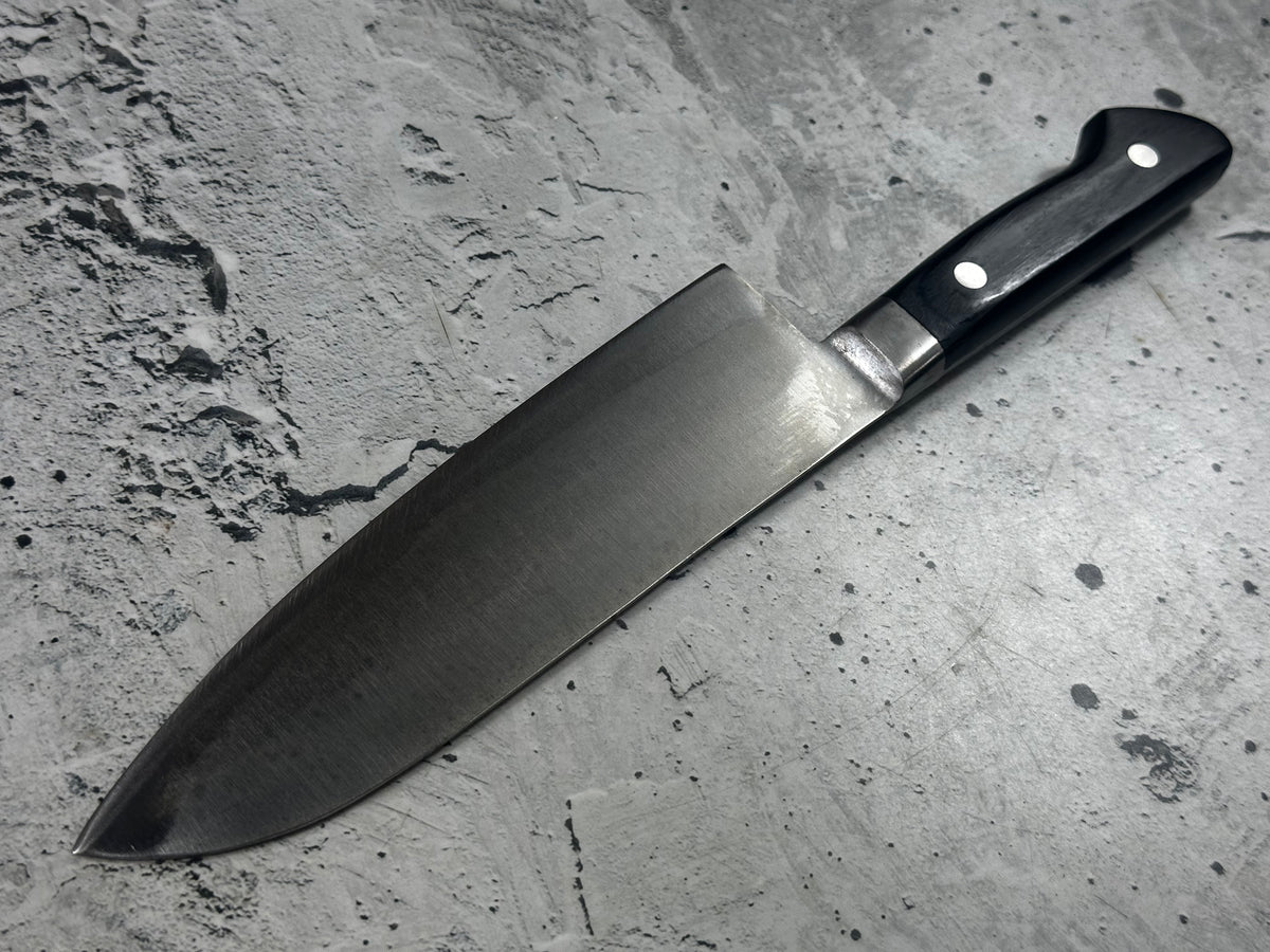 Vintage Kanehiro Cutlery Santoku Knife 170mm Carbon Steel 2292