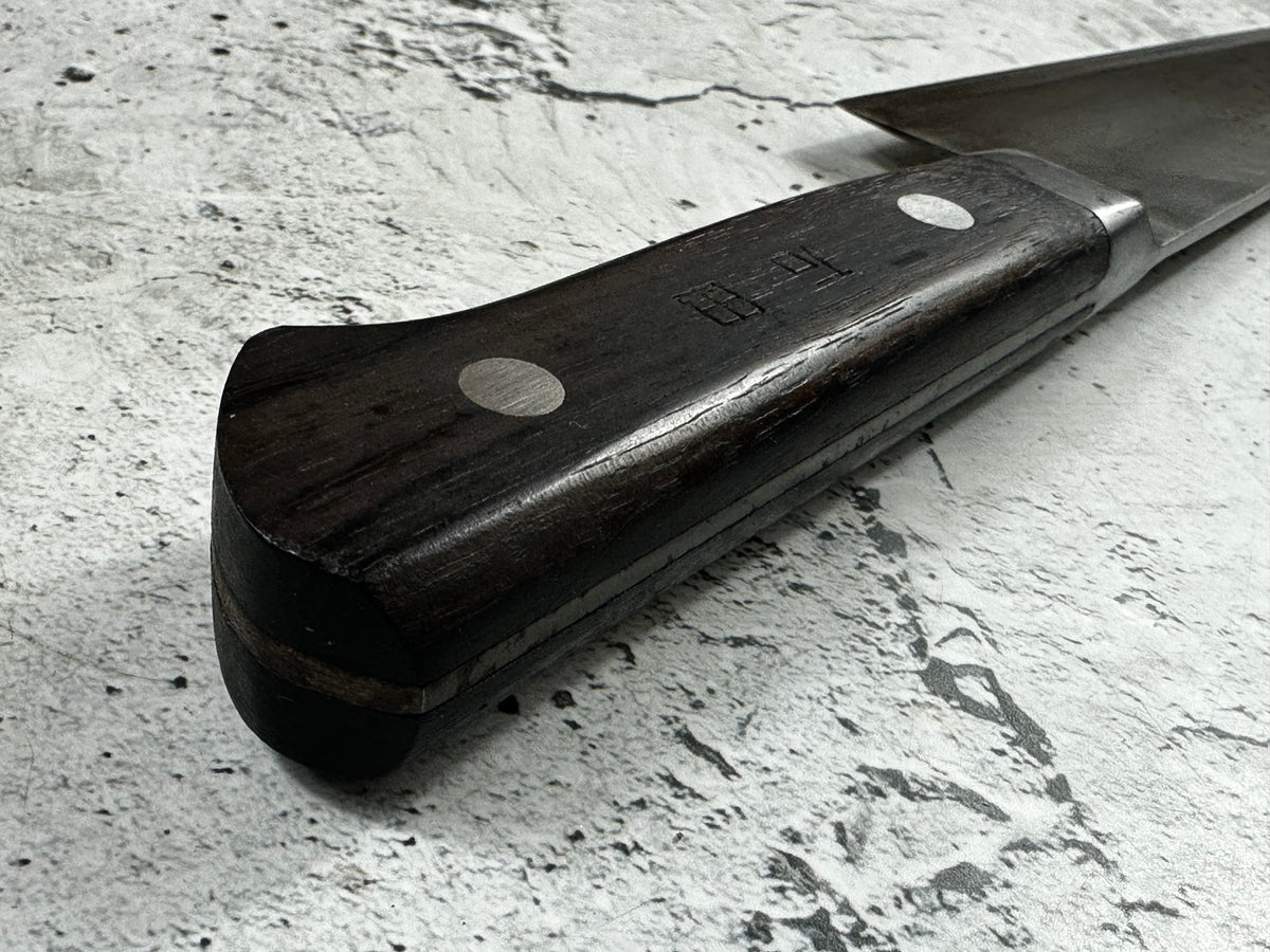 Vintage Masaaki Masateru Gyuto Knife 240mm Carbon Steel Western Wood Handle 2250
