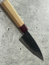 Load image into Gallery viewer, Japanese Gyuto 15cm Knife Carbon Steel Magnolia and Red Pakka Octagon Handle Made In Japan 🇯🇵 1542