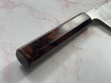 Load image into Gallery viewer, Keskin Migaki Bunka 150mm, Ebony Rosewwod &amp; Rosewood Wood sheath
