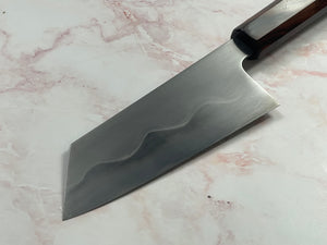 Keskin Migaki Bunka 150mm, Ebony Rosewwod & Rosewood Wood sheath