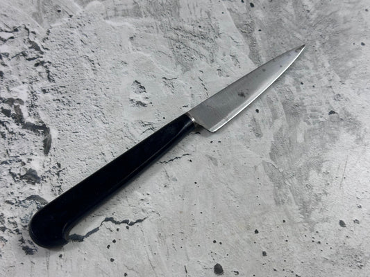 Vintage French Nogent Style Paring Knife 80mm Inox Steel POM Handle 2209