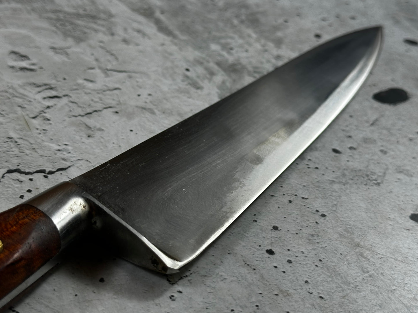 Vintage French Chef Knife 220mm High Carbon Steel Made in France 2035