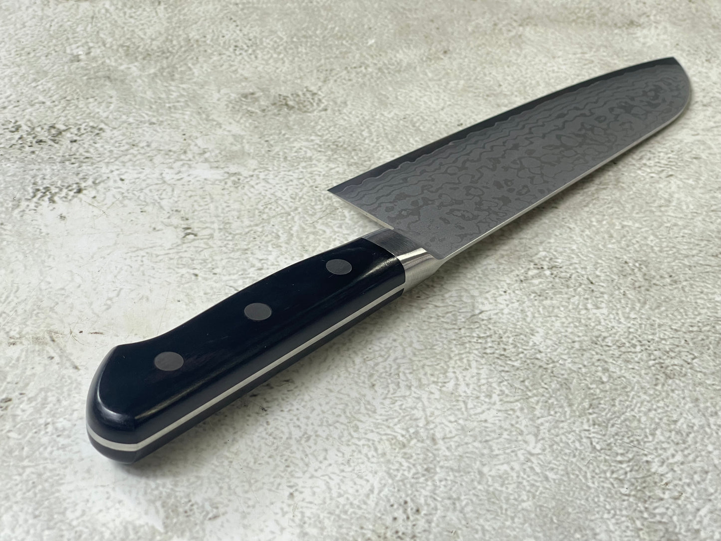 Tsunehisa VG-10 Damascus Santoku 170mm Oak Handle Made in Japan 🇯🇵