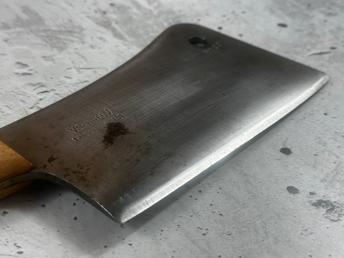 Vintage F. Dick Cleaver Knife 180mm  Carbon Steel Blade Made in USA 🇺🇸 1998