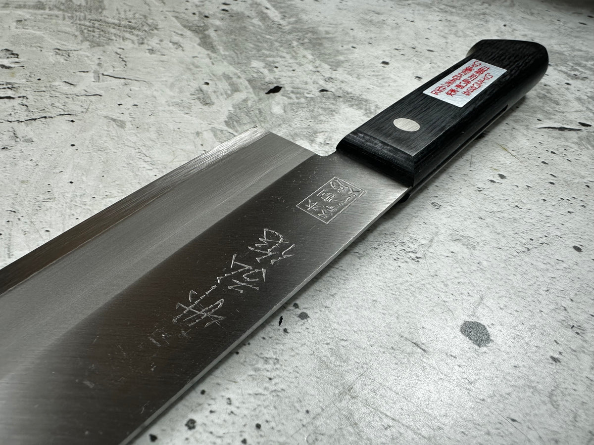 Vintage Takehiro Saku Santoku Knife 170mm Stainless Steel Timber Handle 2270