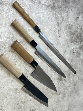 Vintage Japanese Knife Set Carbon Steel Made in Japan 🇯🇵 1305