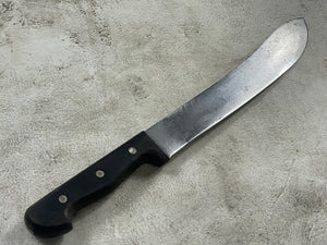 Vintage Gustav Emil Ern Butcher Machete Knife 250mm Made in Germany 🇩🇪 Cabon steel 1928