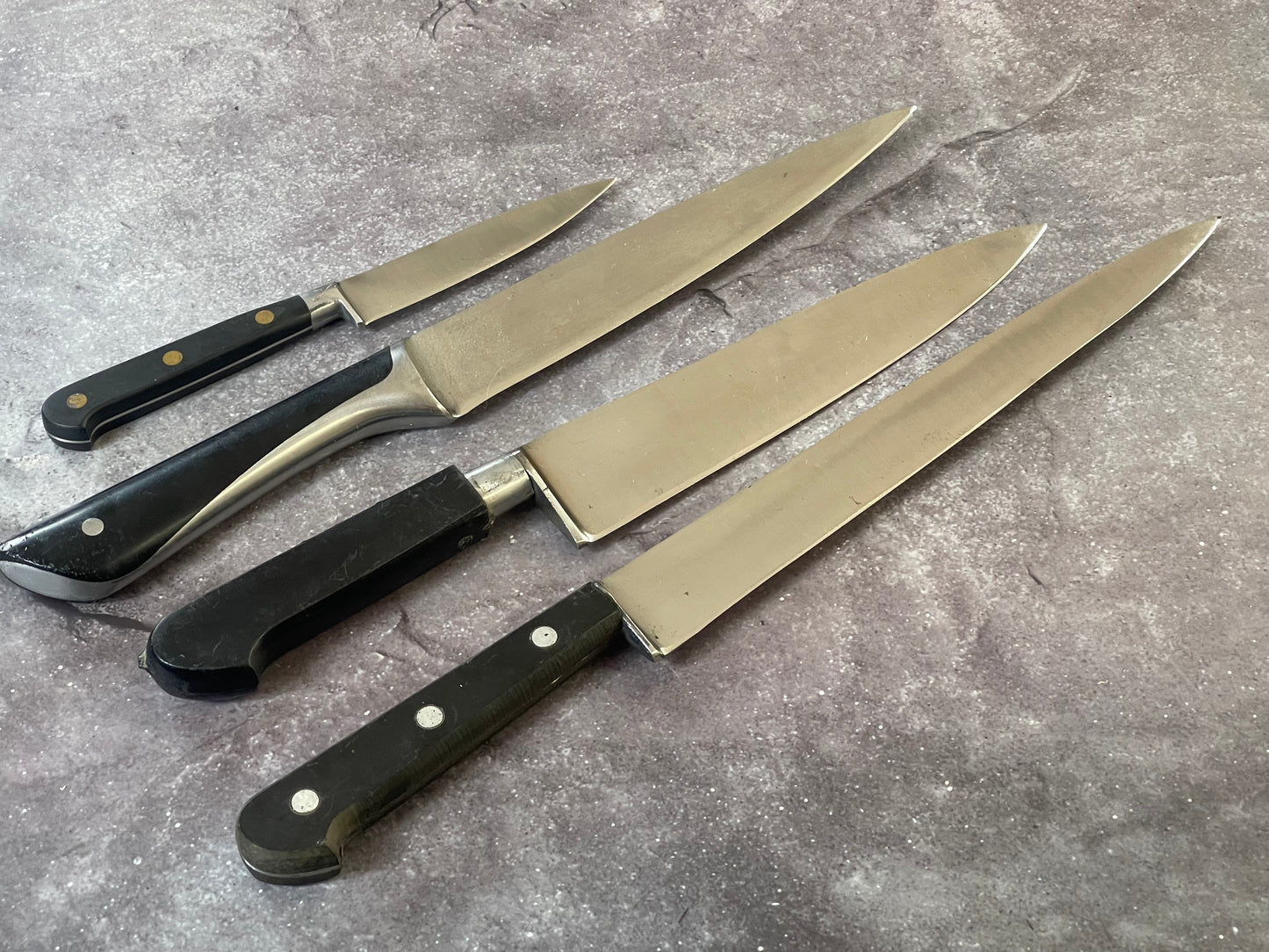 Vintage Knife Set 4x High Carbon Steel 1588