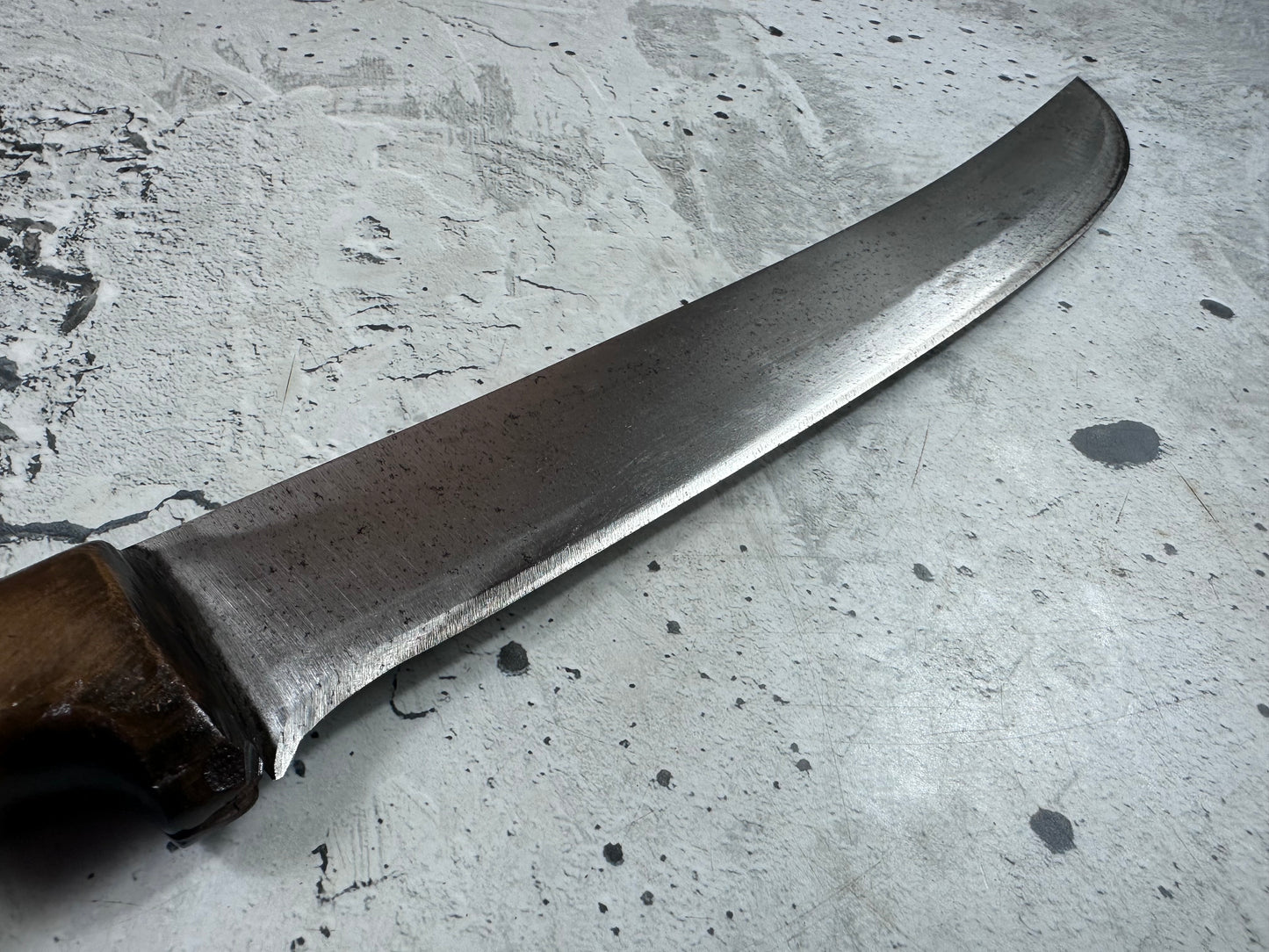 Vintage Gustav Emil Ern Butcher Knife 300mm Carbon Steel Made in Germany 2110