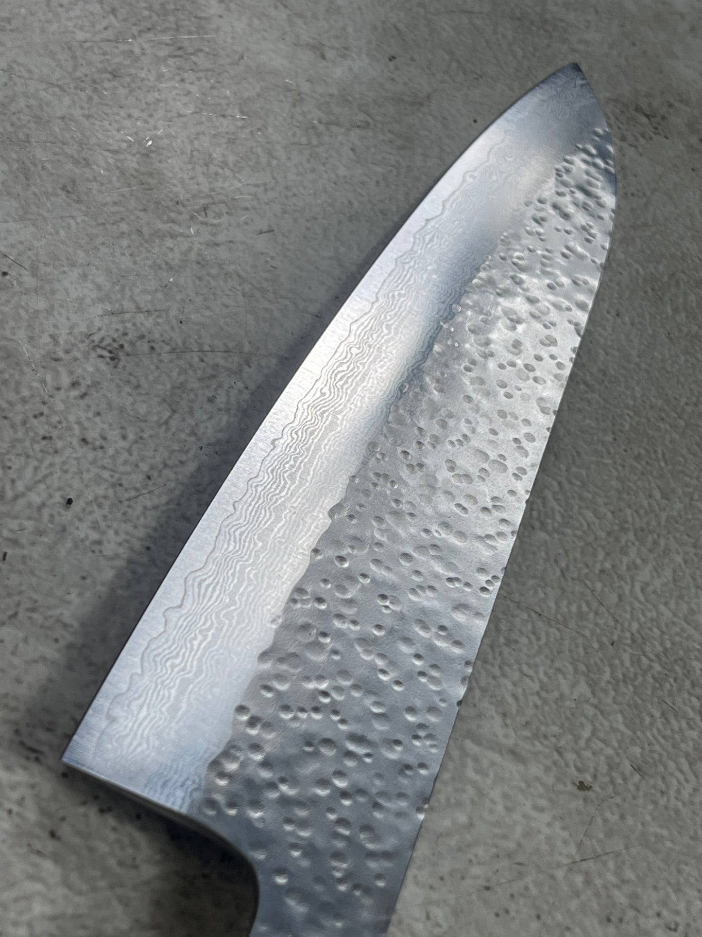 Makoto Kurosaki Damascus Tsuchime Gyuto 210mm