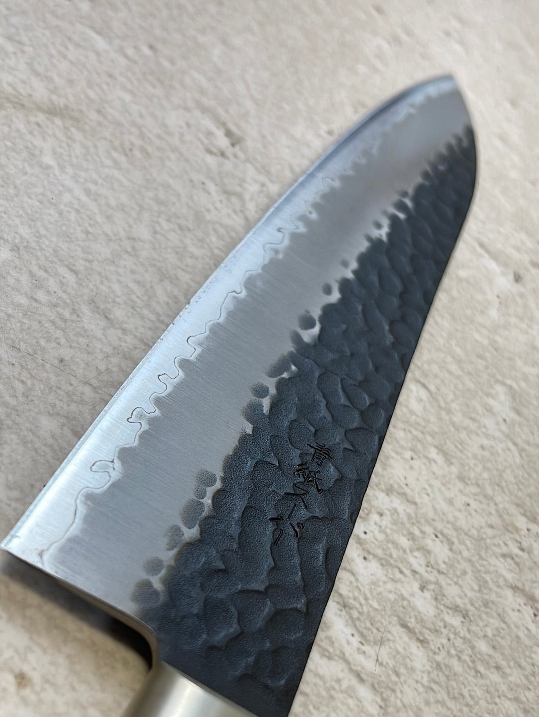 Tsunehisa Aogami Super Kuro Tsutime Gyuto Knife 210mm  Brown Pakka Wood Handle - Made in Japan 🇯🇵