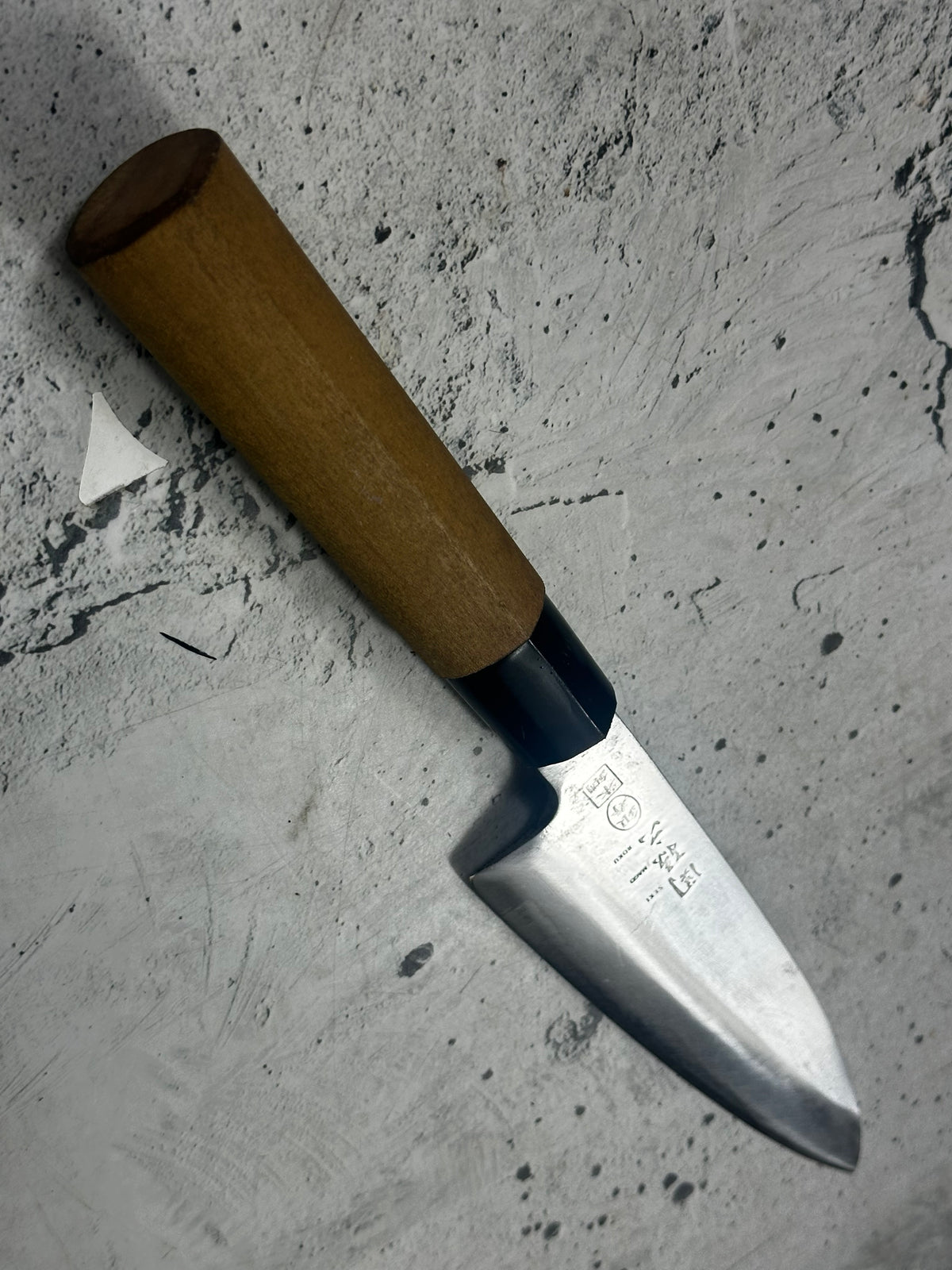 Vintage Seki Magoroku Funayuki  Knife 150mm Carbon Steel Magnolia Wood Handle  2262