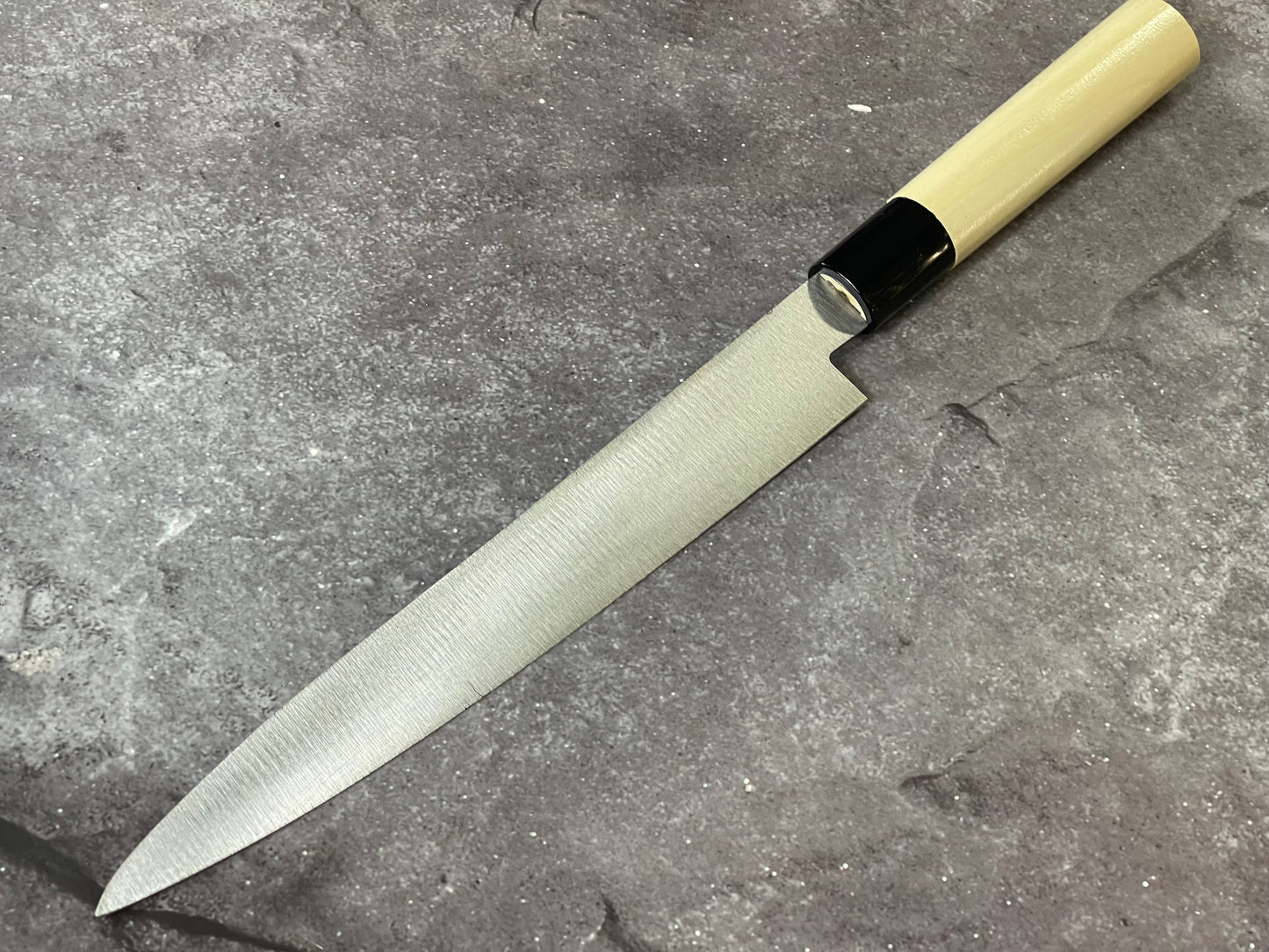 Vintage Japanese Yanagiba Knife 200mm  Made in Japan 🇯🇵 Carbon Steel 1682