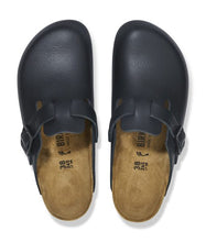 Load image into Gallery viewer, Birkenstock Boston Supergrip Black Smooth Leather Clog Chef Shoes