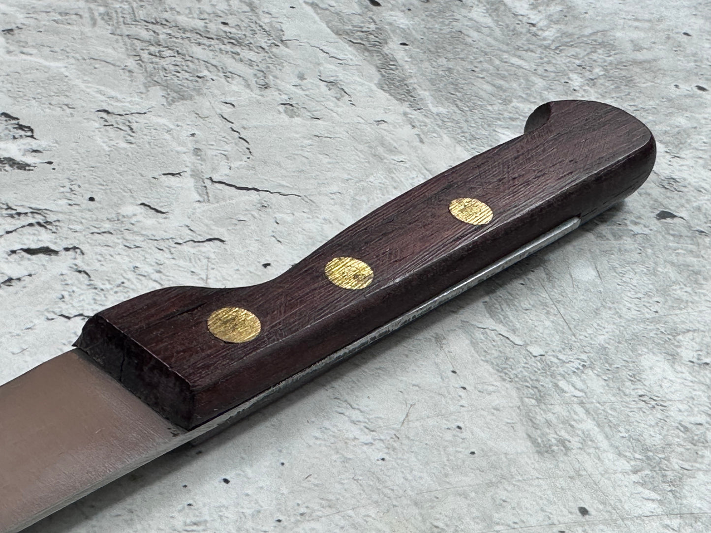 Vintage French Paring Knife 110mm Inox Steel Wood Handle 2220