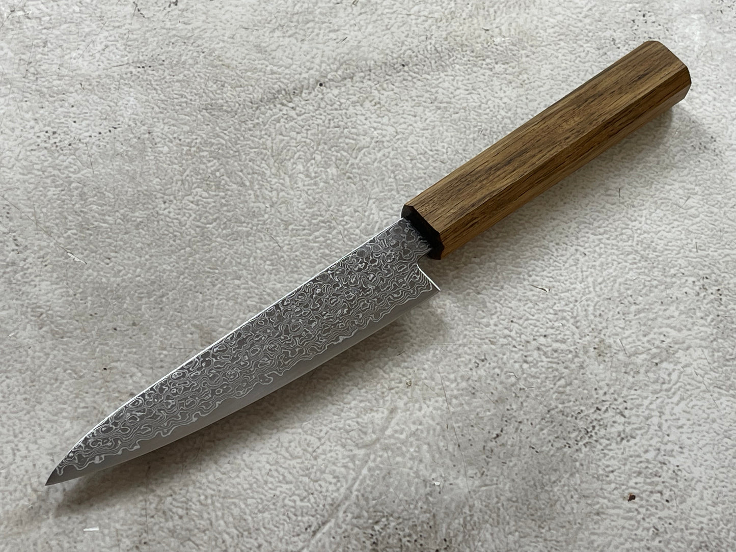 Tsunehisa ZA18 Damascus Petty 135mm Oak Handle Made in Japan 🇯🇵