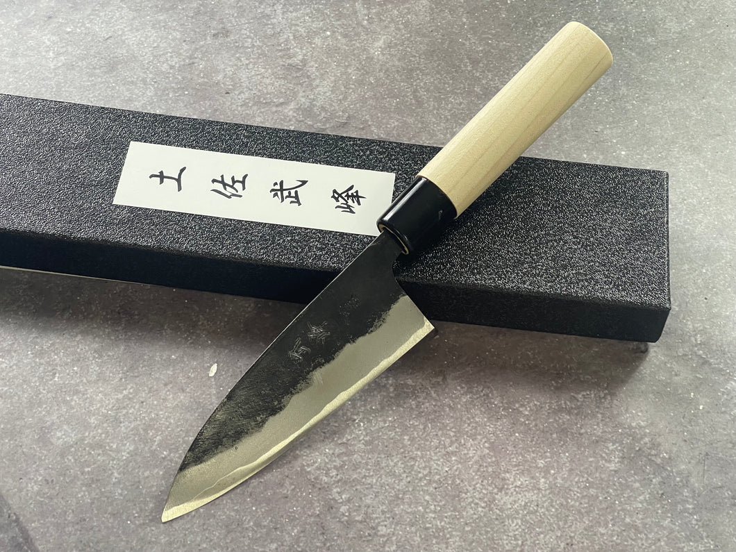 Murata Aogami Kurochi Finish Ko-Bocho Deba Knife 120mm - Made in Japan 🇯🇵