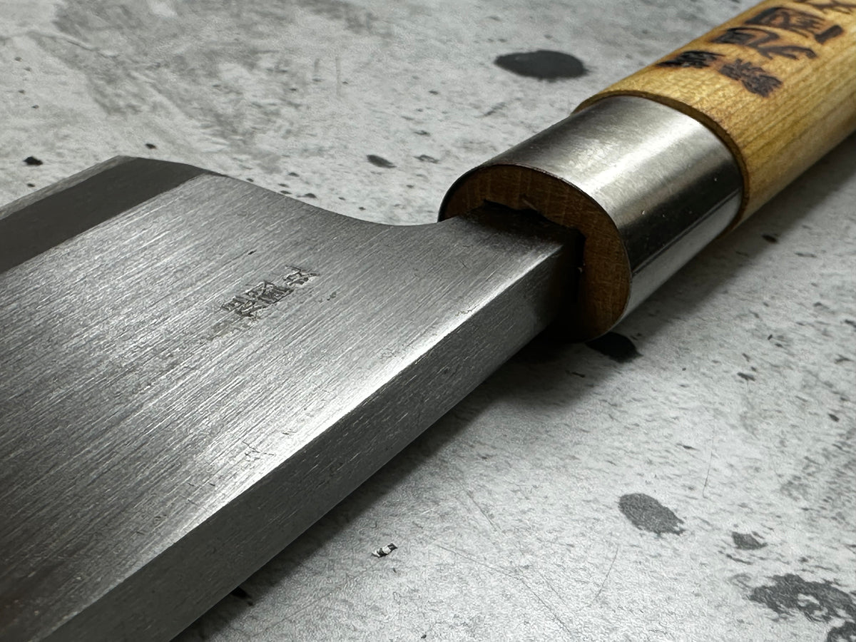 Vintage Tokusen Asahikuni Deba Knife 150mm Carbon Steel Timber Handle 2272
