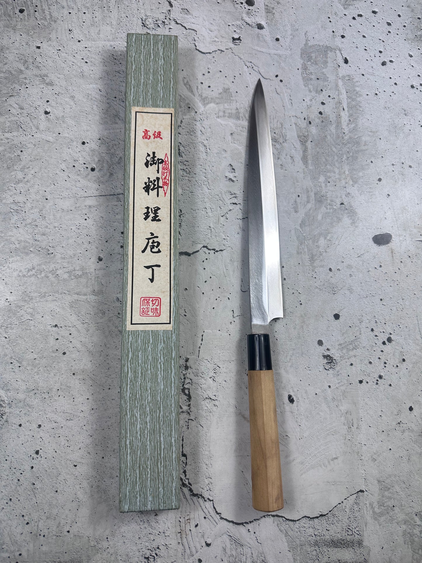 Vintage Toroku Honcho Tokusen Yanagiba Knife 230mm Carbon Steel 2166