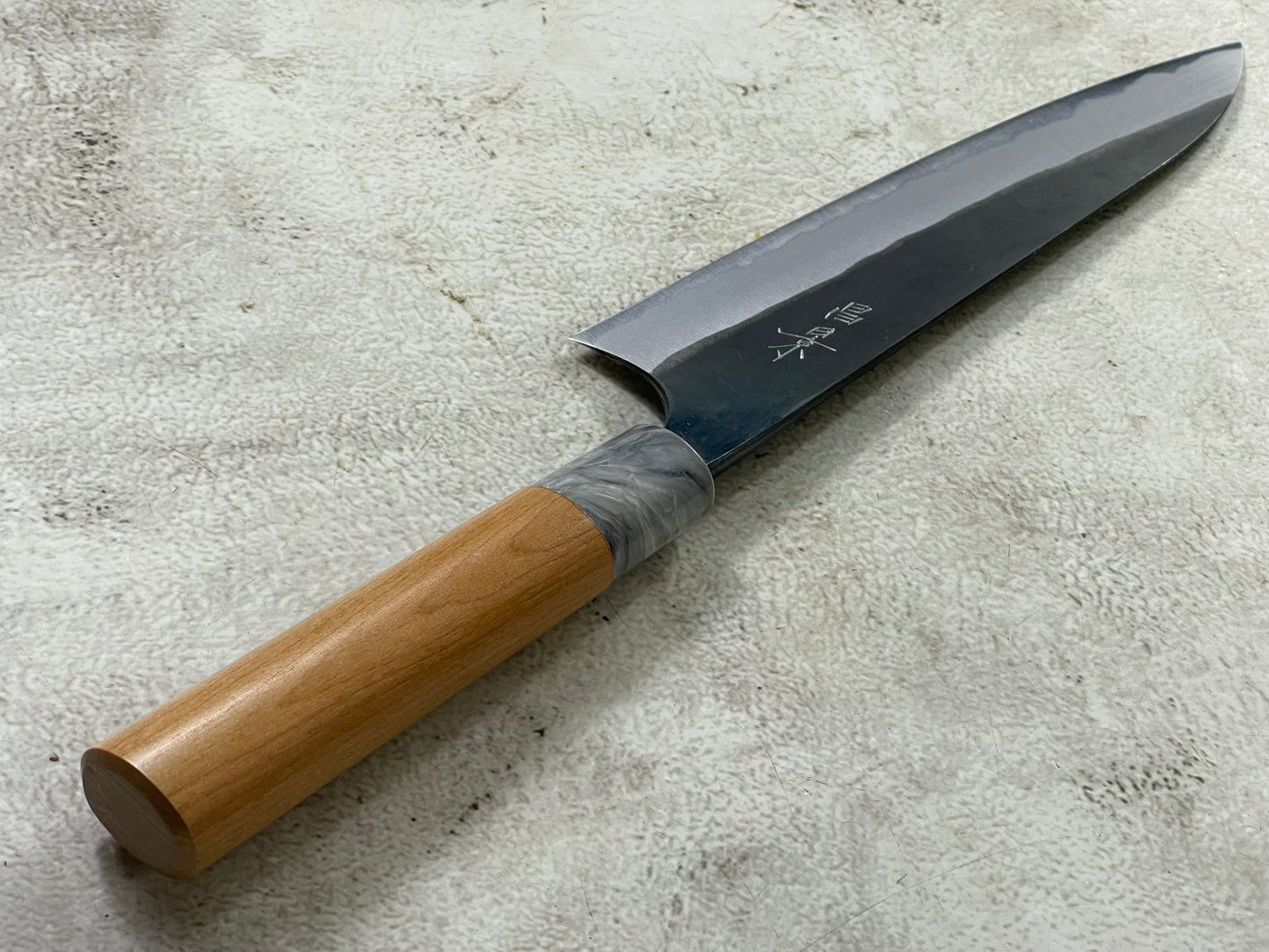 MASAKAGE MIZU Gyuto  180mm oval Cherry Wood Handle